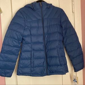 Michael Kors Blue Hooded Jacket